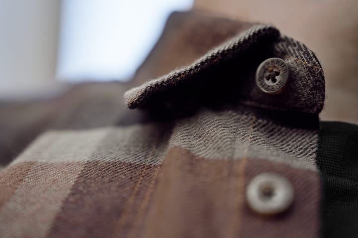 Härkila Men's Asmund Longsleeve Shirt Rust Brown Check Härkila