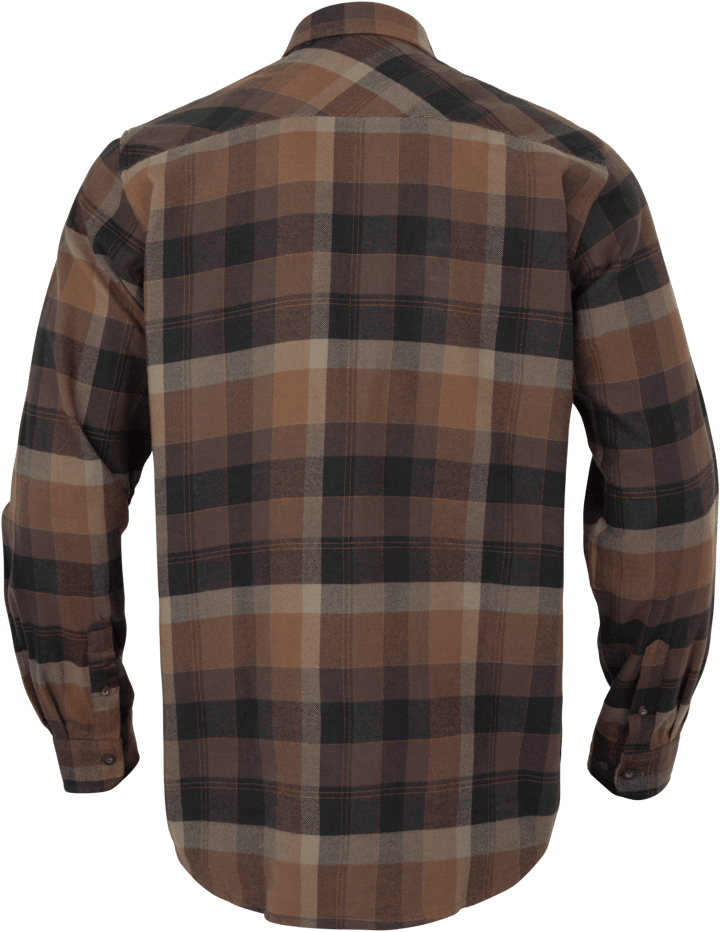 Härkila Men's Asmund Longsleeve Shirt Rust Brown Check Härkila
