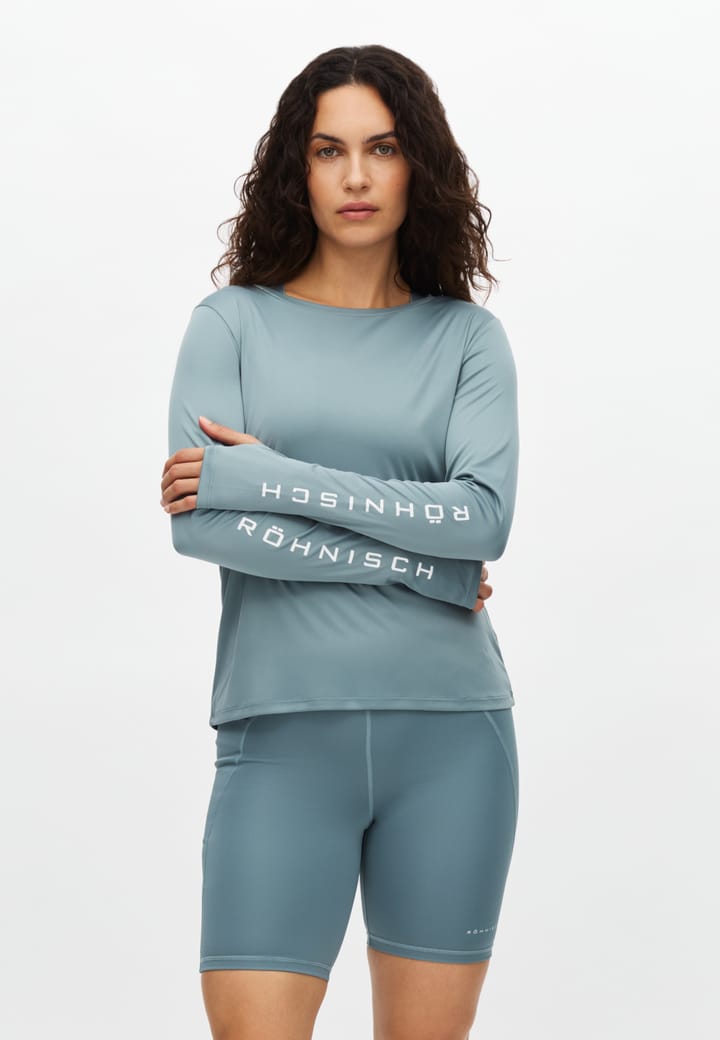 Röhnisch Women's Team Logo Long Sleeve Stormy Sea Röhnisch