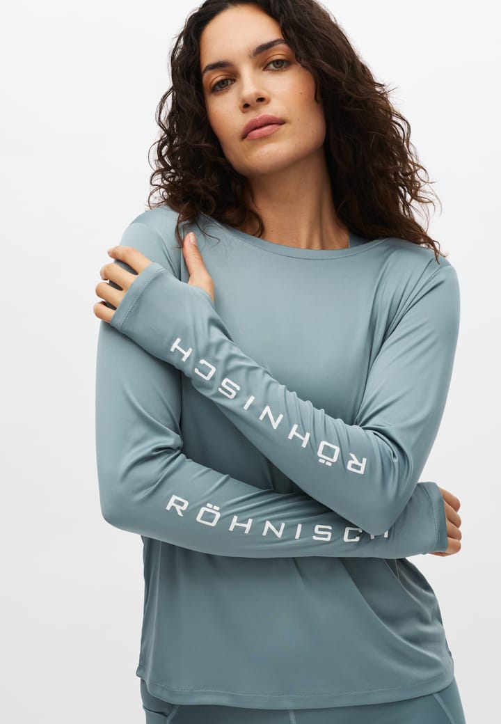 Röhnisch Women's Team Logo Long Sleeve Stormy Sea Röhnisch