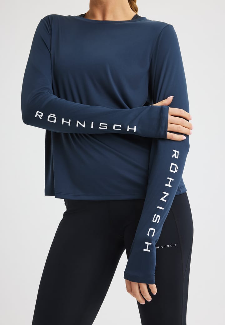 Röhnisch Women's Team Logo Long Sleeve Space Navy Röhnisch