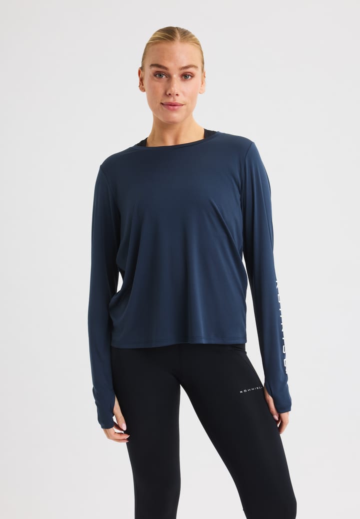 Röhnisch Women's Team Logo Long Sleeve Space Navy Röhnisch