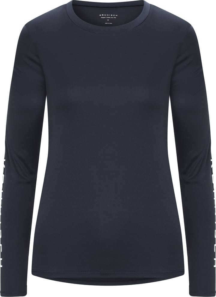 Röhnisch Women's Team Logo Long Sleeve Space Navy Röhnisch