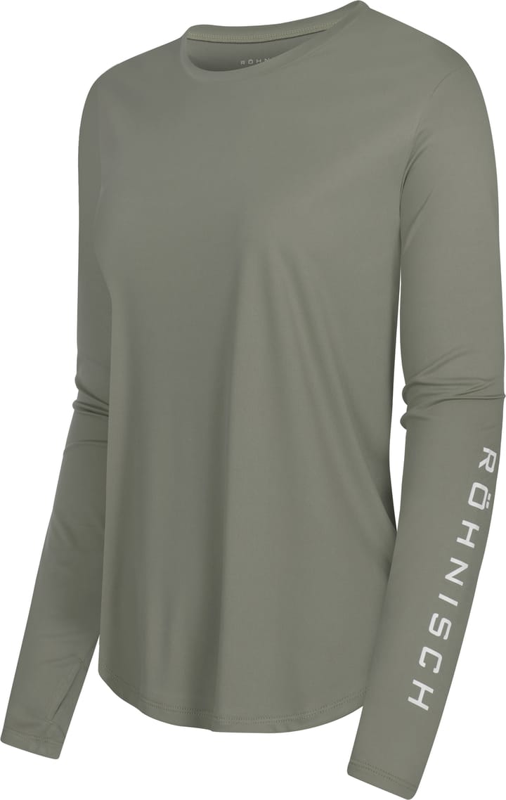 Röhnisch Women's Team Logo Long Sleeve Gunmetal Röhnisch