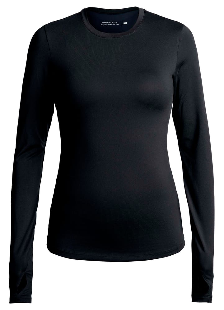 Röhnisch Women's Team Logo Long Sleeve Black Röhnisch