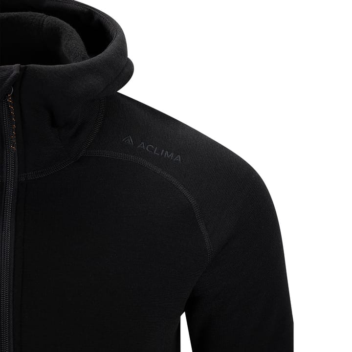 Aclima Fleecewool Hooded Jacket M'S Jet Black Aclima