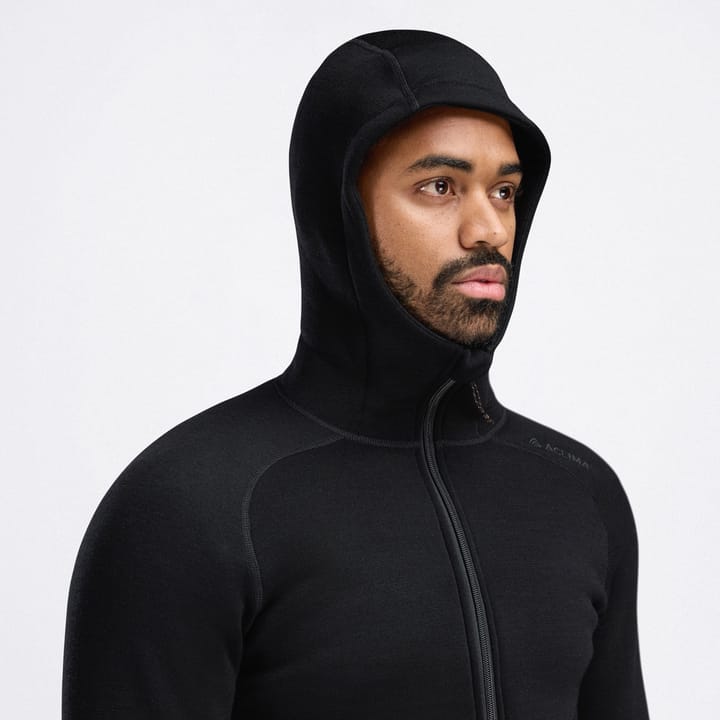 Aclima Fleecewool Hooded Jacket M'S Jet Black Aclima