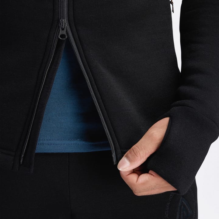 Aclima Fleecewool Hooded Jacket M'S Jet Black Aclima