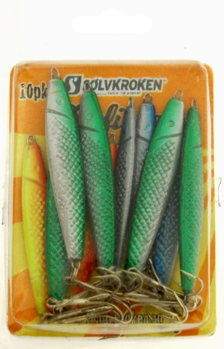 Sølvkroken Sluksett 10 Pk Sjøfiske 25/40g Sølvkroken