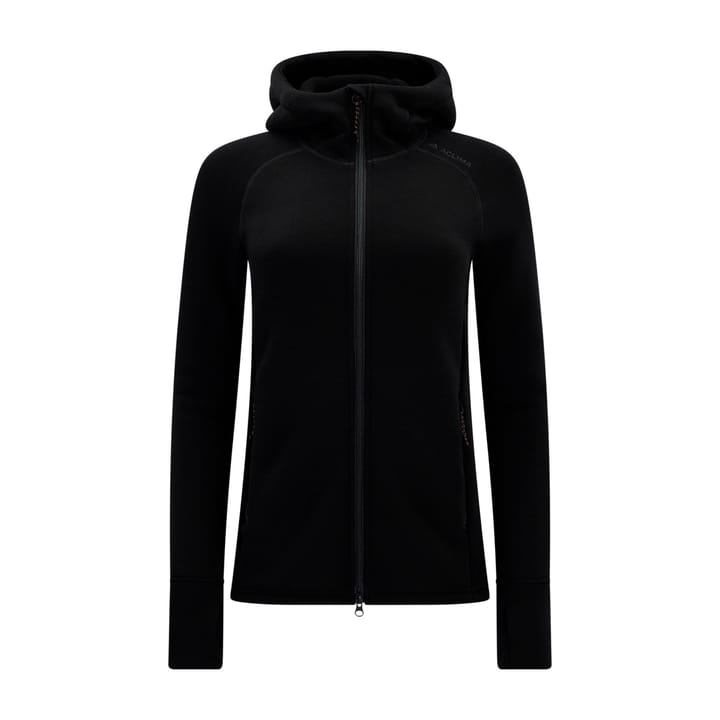 Aclima Fleecewool Hooded Jacket W'S Jet Black Aclima