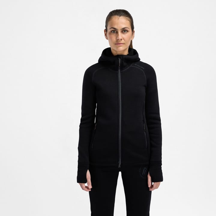 Aclima Fleecewool Hooded Jacket W'S Jet Black Aclima