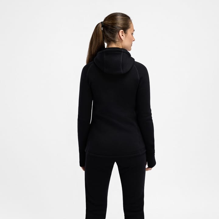 Aclima Fleecewool Hooded Jacket W'S Jet Black Aclima