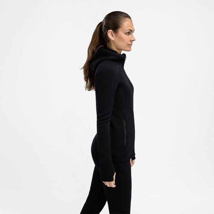 Aclima Fleecewool Hooded Jacket W'S Jet Black Aclima