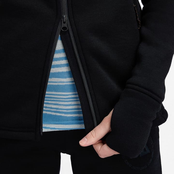 Aclima Fleecewool Hooded Jacket W'S Jet Black Aclima