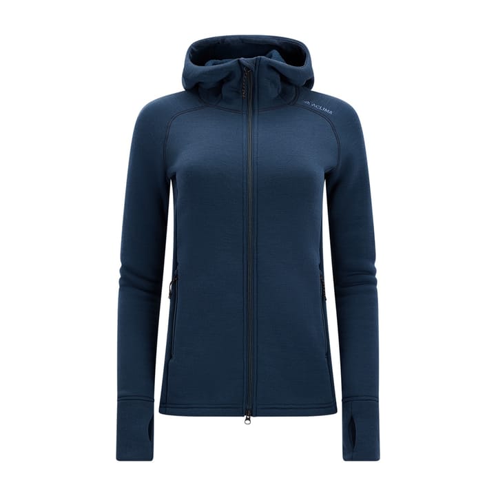 Aclima Fleecewool Hooded Jacket W'S Midnight Navy Aclima