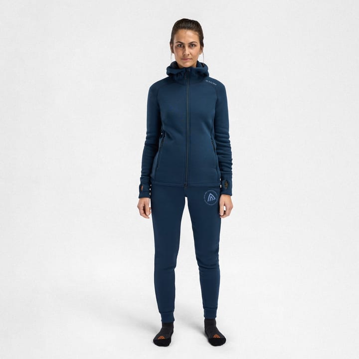 Aclima Fleecewool Hooded Jacket W'S Midnight Navy Aclima