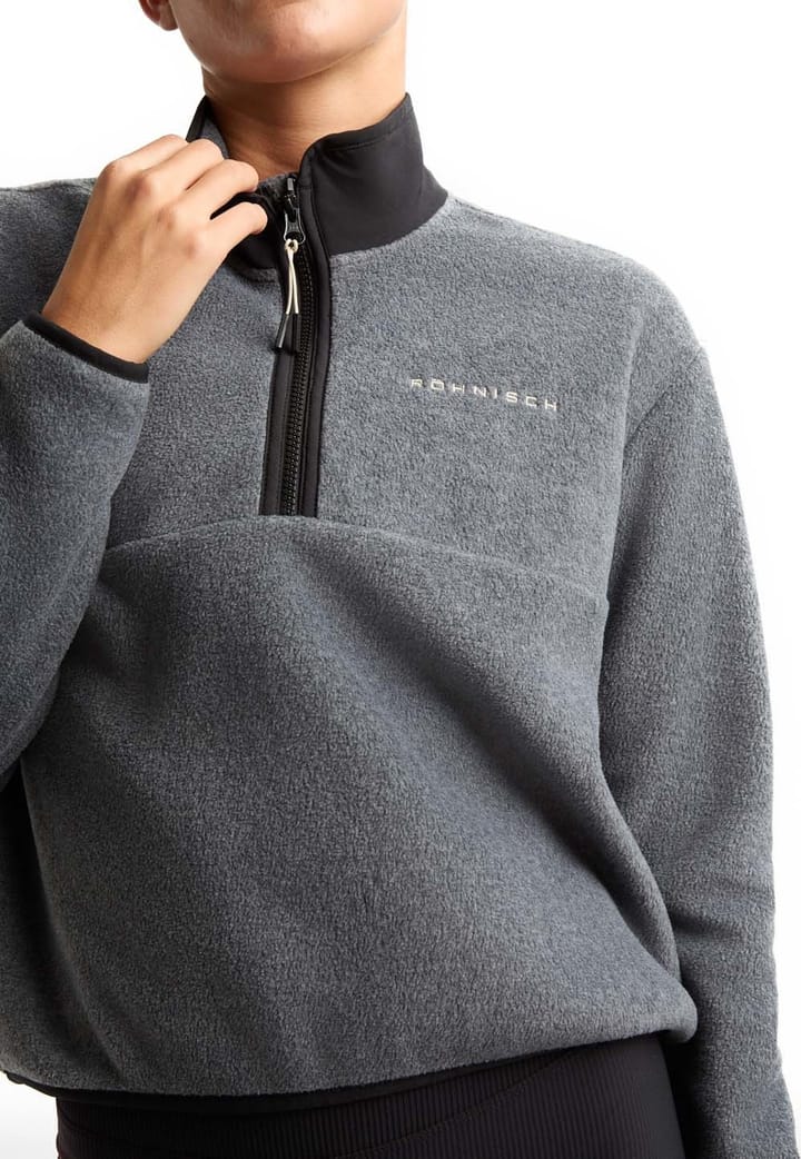 Röhnisch Women's Thermal Half Zip Fleece Grey Melange Röhnisch Röhnisch Women's Thermal Half Zip Fleece Grey Melange Röhnisch