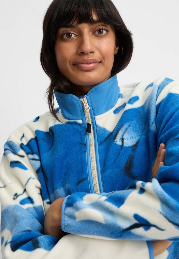 Röhnisch Women's Thermal Half Zip Fleece Blue Aquarelle Röhnisch Röhnisch Women's Thermal Half Zip Fleece Blue Aquarelle Röhnisch