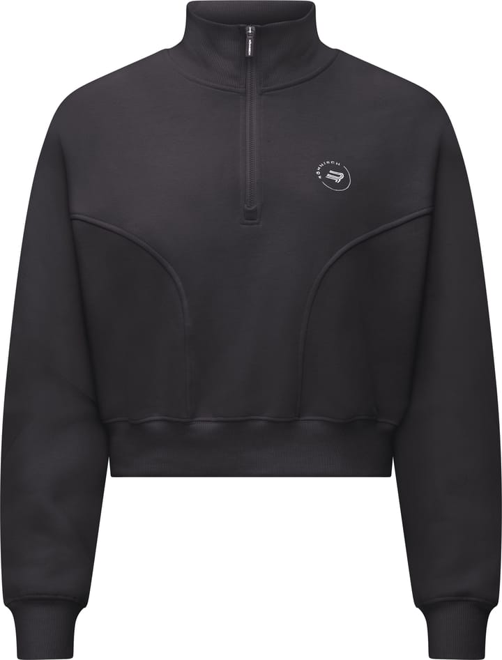 Röhnisch Women's Soft Sweat Half Zip Obsidian Black Röhnisch