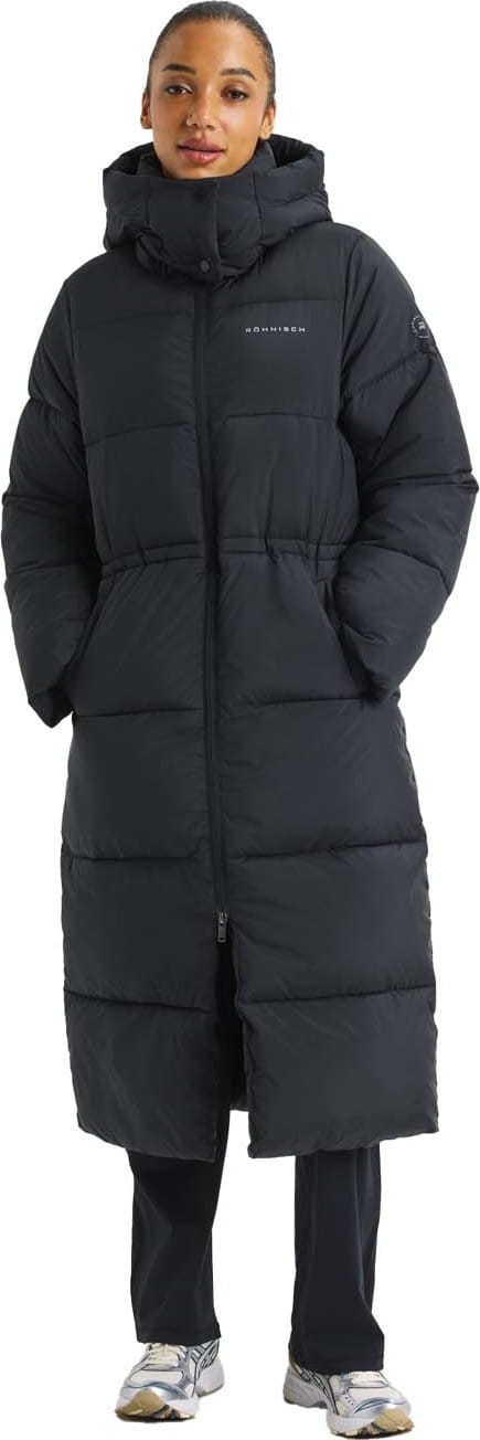 Röhnisch Women's Pebble Hood Coat Black Röhnisch