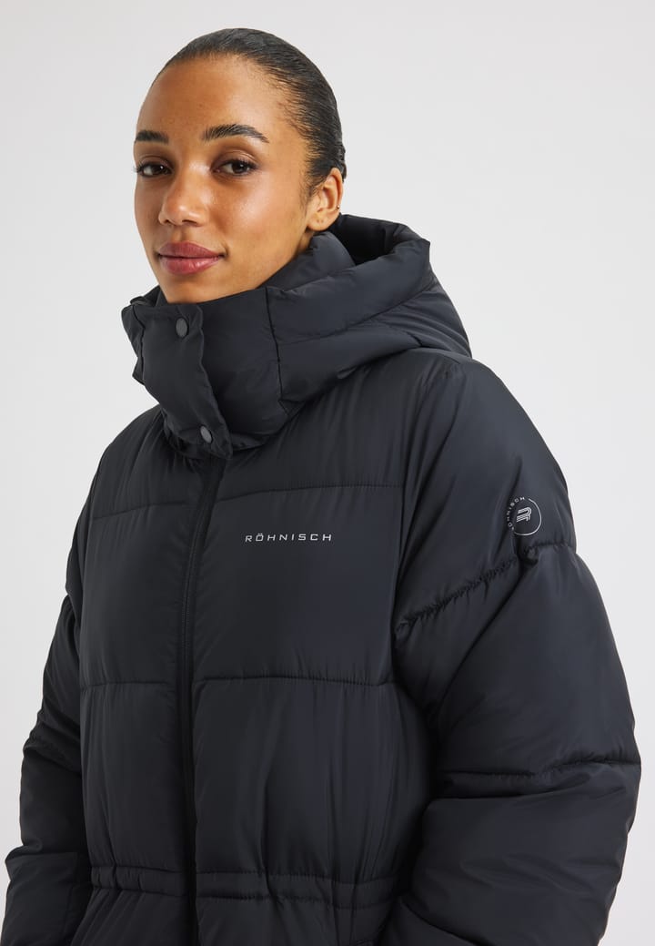 Röhnisch Women's Pebble Hood Coat Black Röhnisch Röhnisch Women's Pebble Hood Coat Black Röhnisch