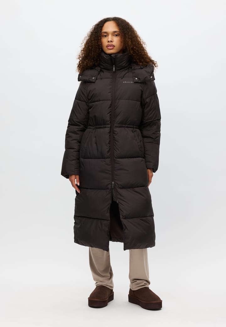Röhnisch Women's Pebble Hood Coat Dark Brown Röhnisch