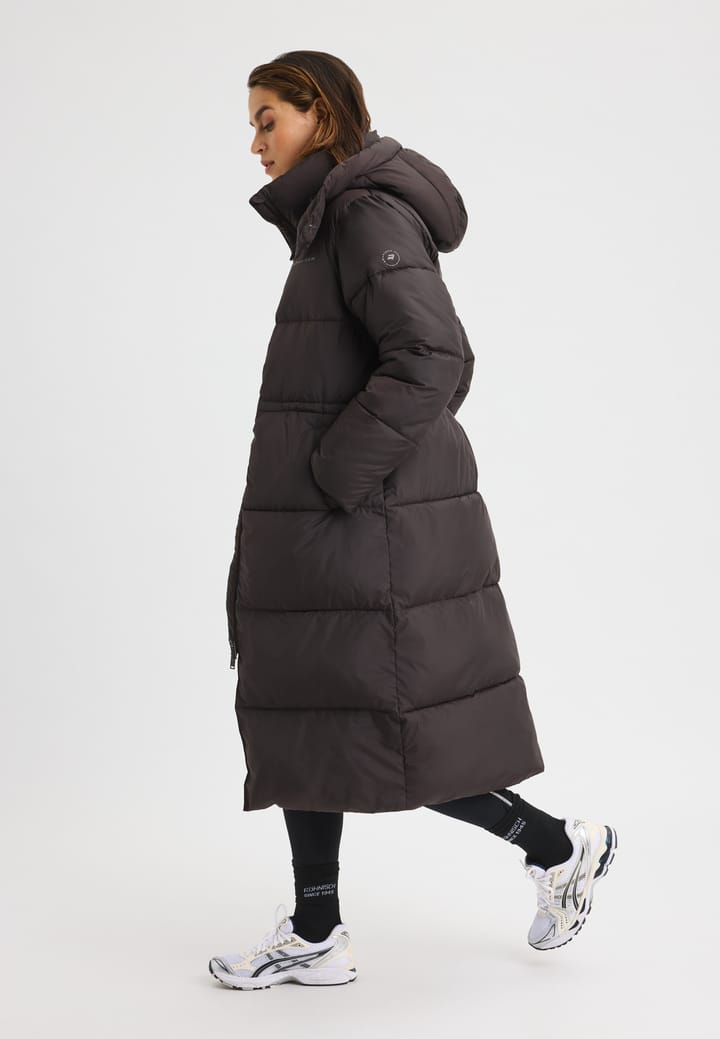 Röhnisch Women's Pebble Hood Coat Dark Brown Röhnisch