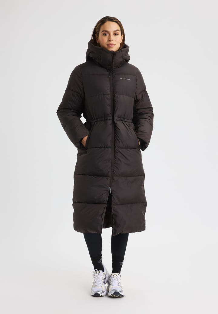 Röhnisch Women's Pebble Hood Coat Dark Brown Röhnisch