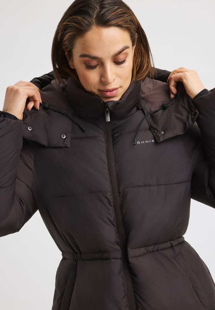 Röhnisch Women's Pebble Hood Coat Dark Brown Röhnisch