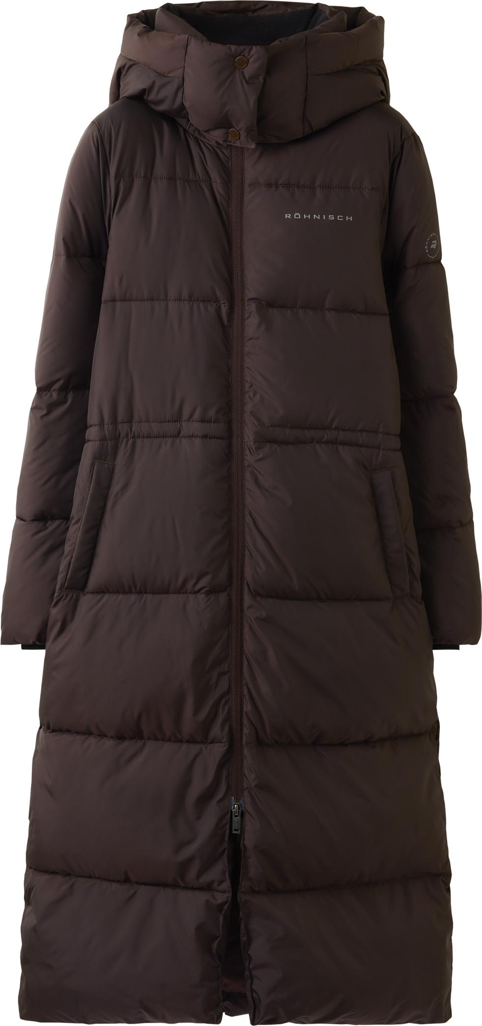Röhnisch Women's Pebble Hood Coat Dark Brown