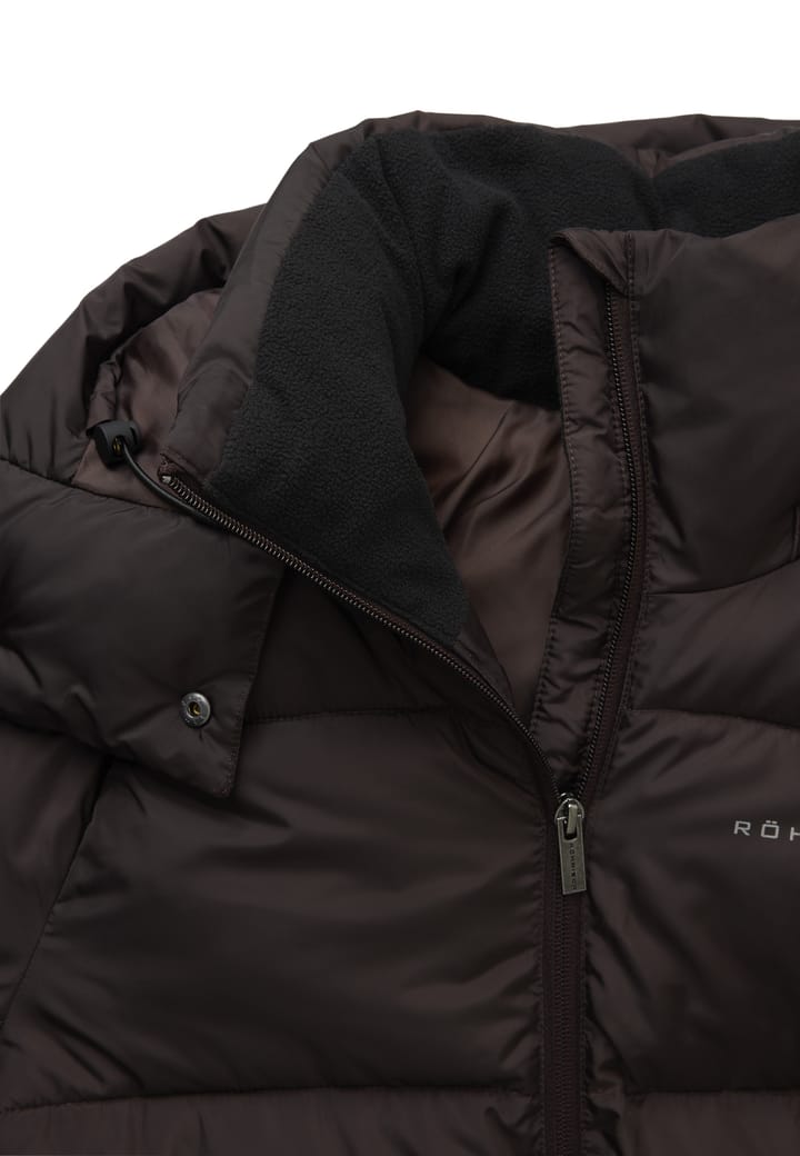 Röhnisch Women's Pebble Hood Coat Dark Brown Röhnisch