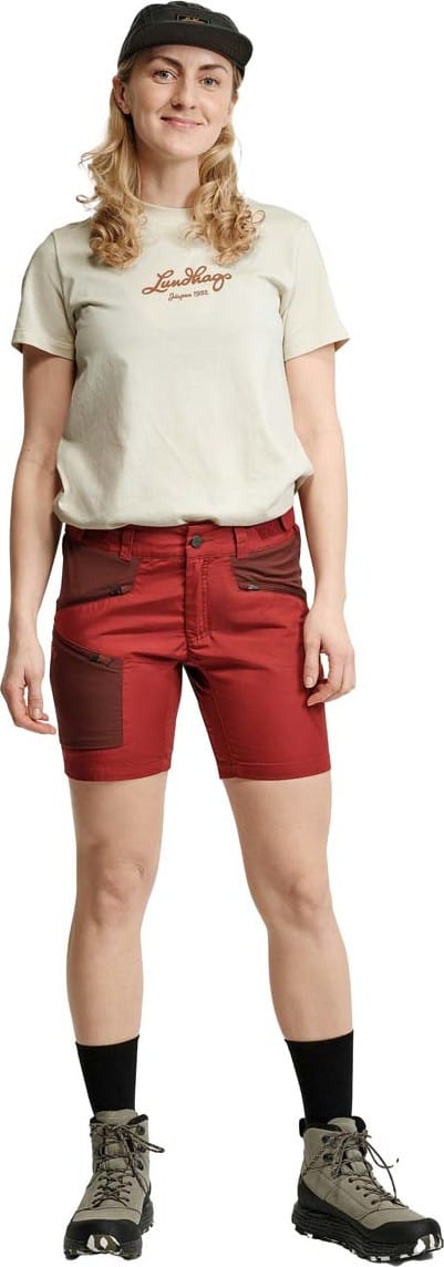 Lundhags Women's Makke Light Shorts Rosewood/burgundy Lundhags