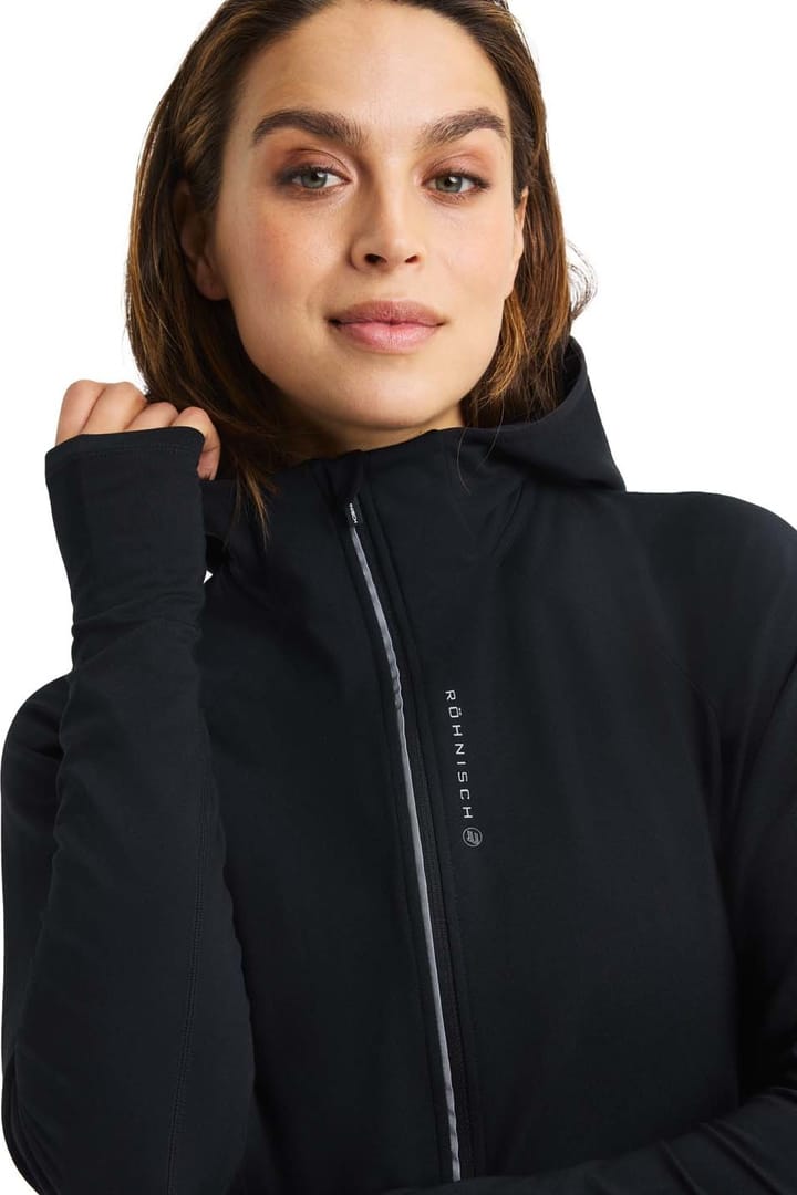 Röhnisch Women's Insulate Thermo Hood Fullzip Black Röhnisch