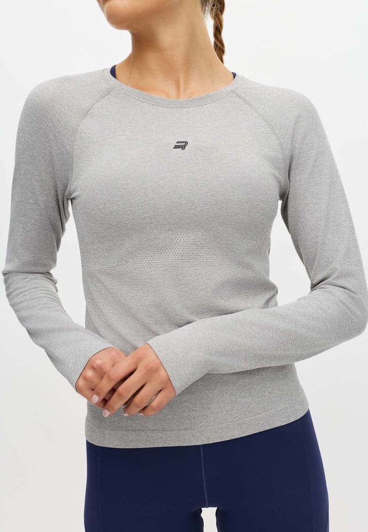 Röhnisch Seamless Flex Long Sleeve Grey Melange Röhnisch