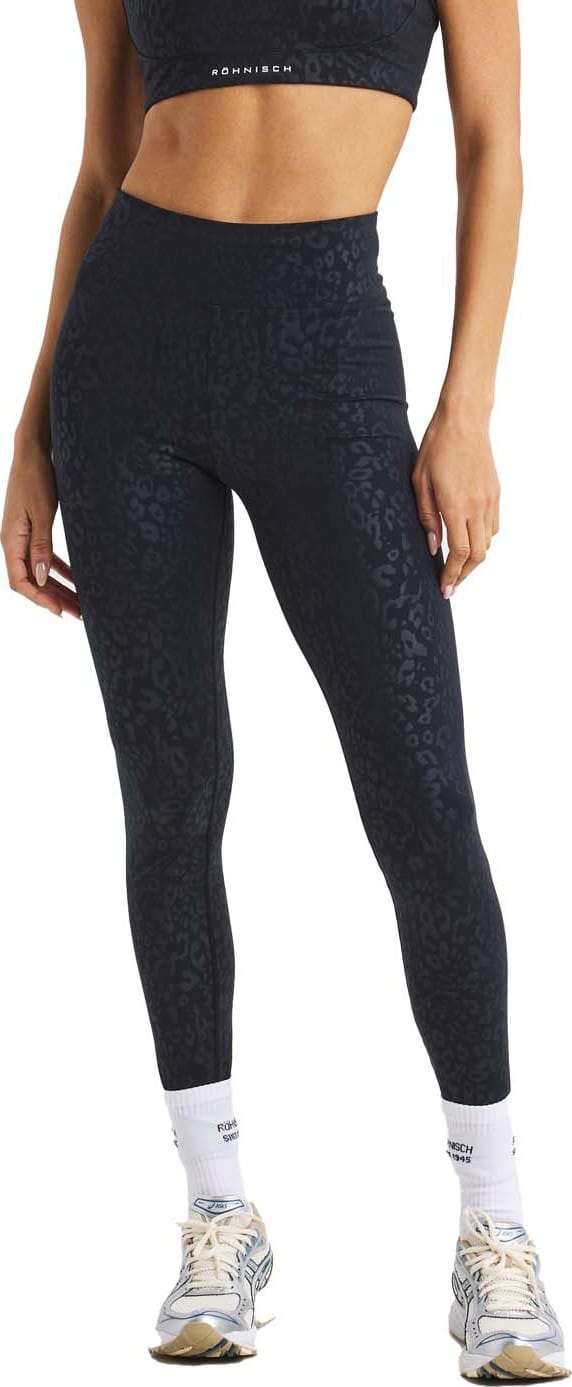 Röhnisch Women's Leo Emboss High waist Tights Leo Emboss Black Röhnisch Röhnisch Women's Leo Emboss High waist Tights Leo Emboss Black Röhnisch