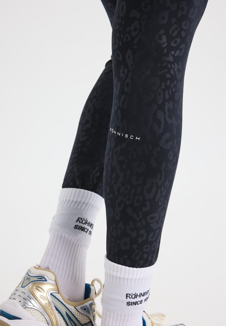 Röhnisch Women's Leo Emboss High waist Tights Leo Emboss Black Röhnisch Röhnisch Women's Leo Emboss High waist Tights Leo Emboss Black Röhnisch