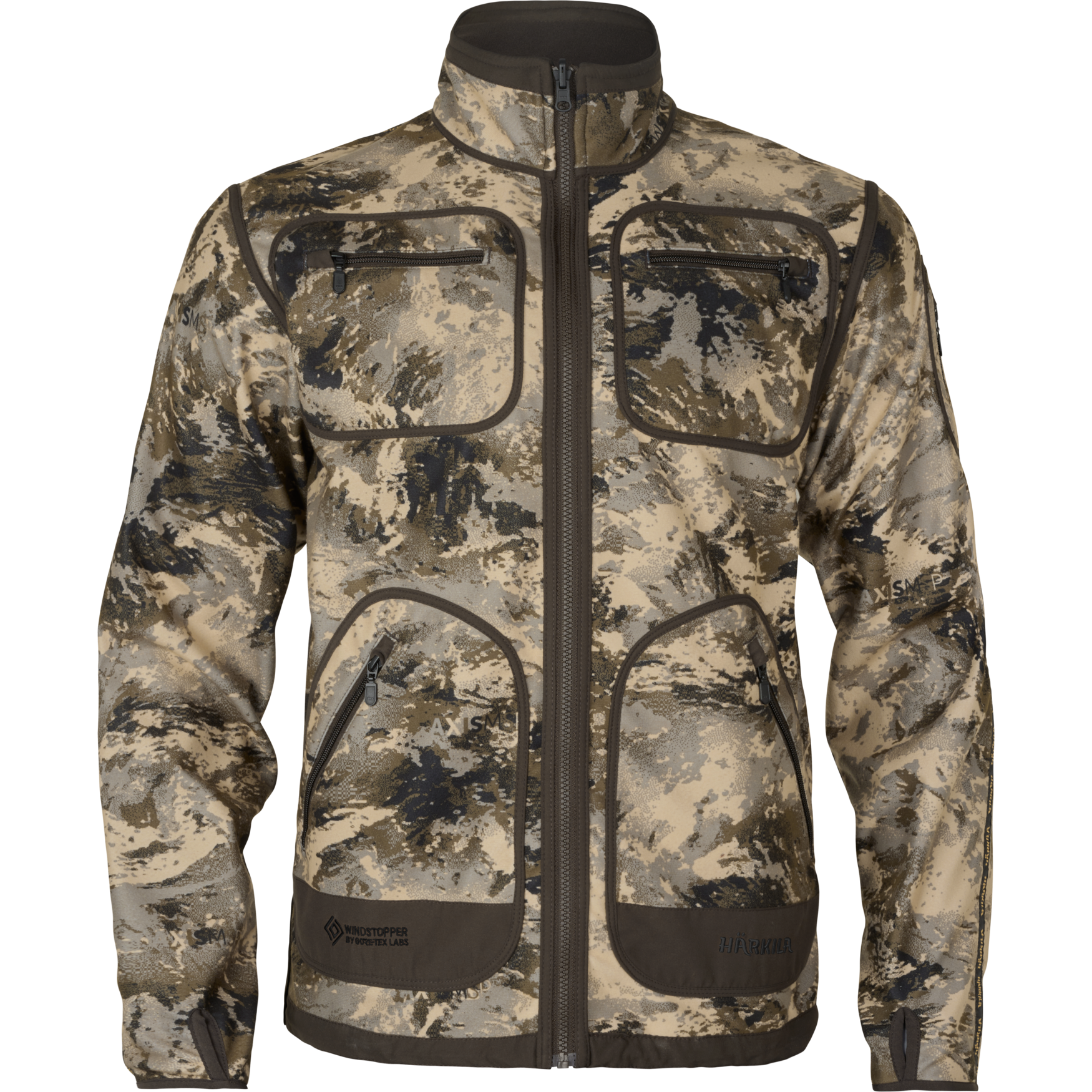 Härkila Men's Kamko Mountain WSP Reversible Fleece Jacket Axis Msp®mountain/shadow Brown Ufôrede jaktjakker M