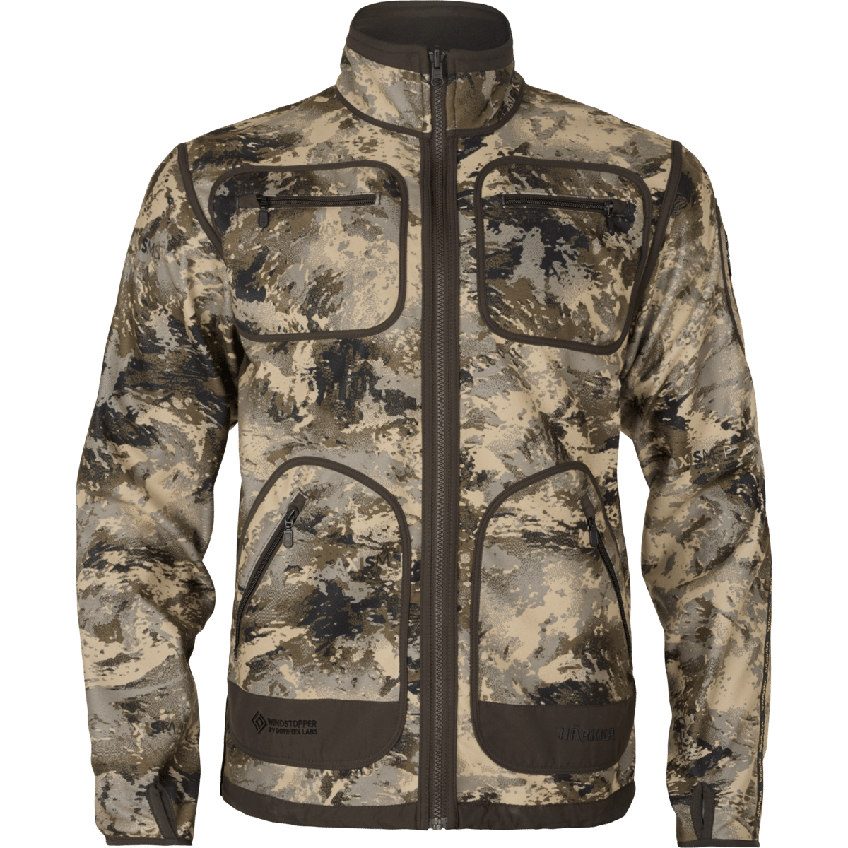 Härkila Men's Kamko Mountain WSP Reversible Fleece Jacket Axis Msp®mountain/shadow Brown