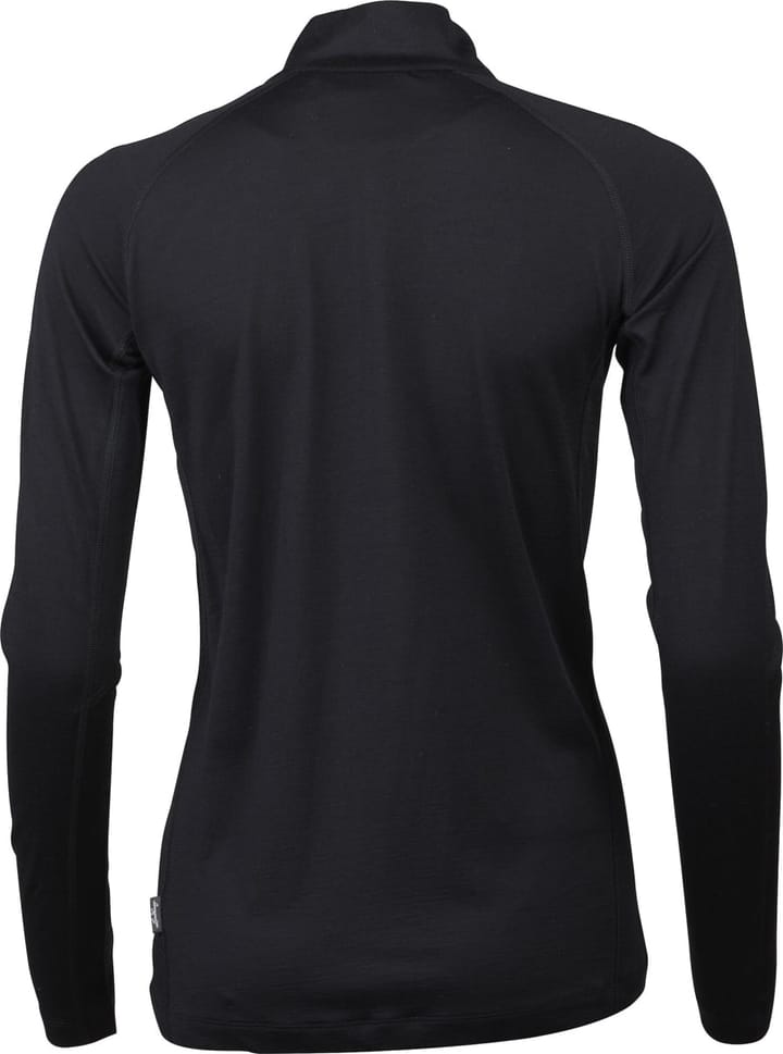Lundhags Women's Gimmer Merino Light 1/2 Zip Black Lundhags