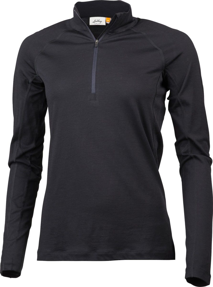 Lundhags Gimmer Merino LT Ws 1/2 Zip Black