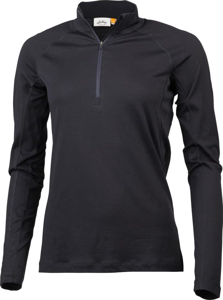 Lundhags Gimmer Merino LT Ws 1/2 Zip Black Lundhags