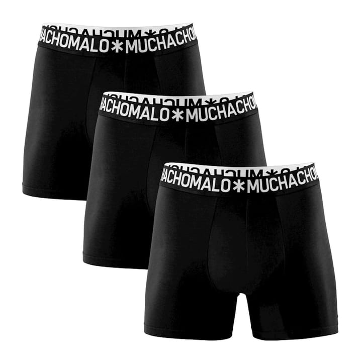 Muchachomalo Man 1132 Cotton Boxer 3pk Black Muchachomalo