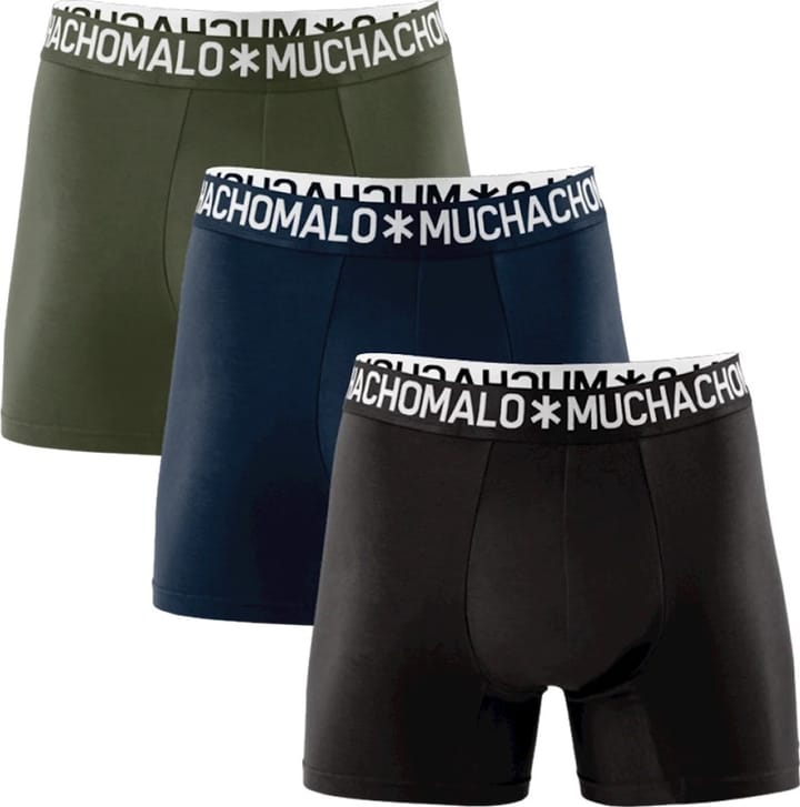 Muchachomalo 1132 3pk Cotton Boxer 75 Black/blue/green Muchachomalo