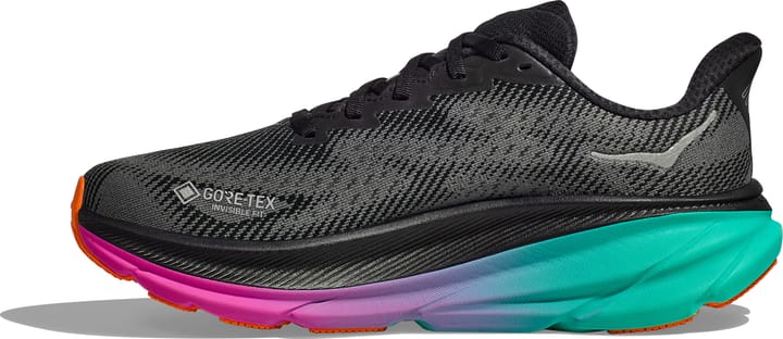 Hoka Women's Clifton 9 GORE-TEX Black / Electric Aqua Hoka Hoka Women's Clifton 9 GORE-TEX Black / Electric Aqua Hoka