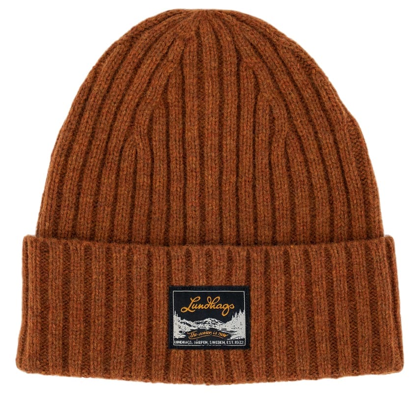 Lundhags Knak Wool Beanie Rust