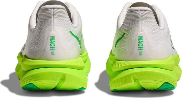 Hoka Men's Mach 6 White/Neon Lime Hoka Hoka Men's Mach 6 White/Neon Lime Hoka