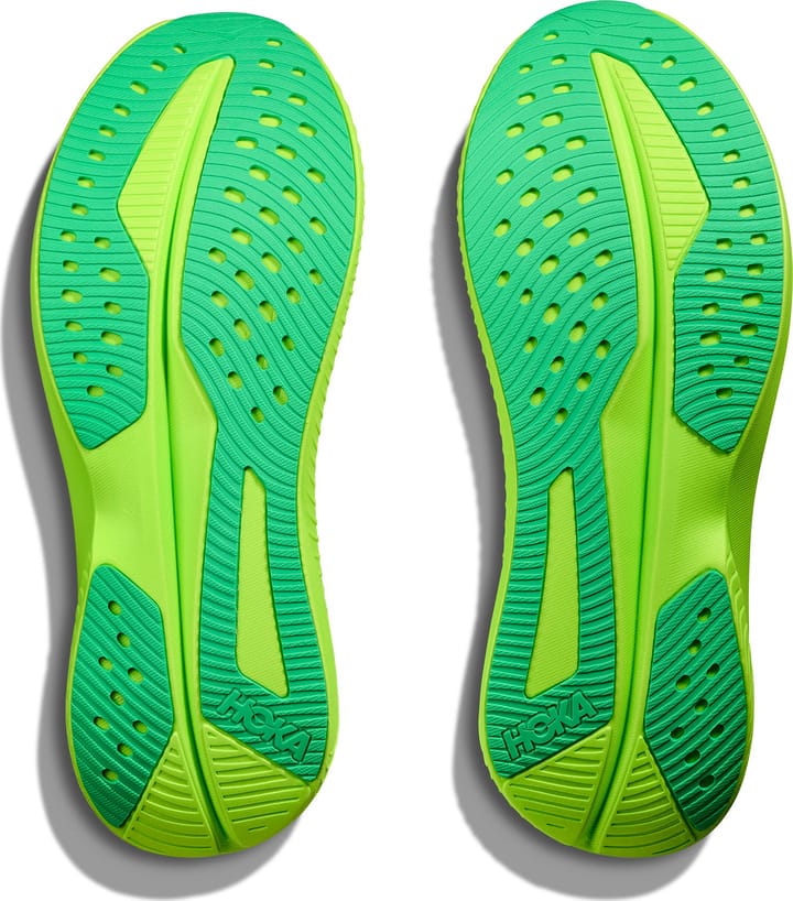 Hoka Men's Mach 6 White/Neon Lime Hoka