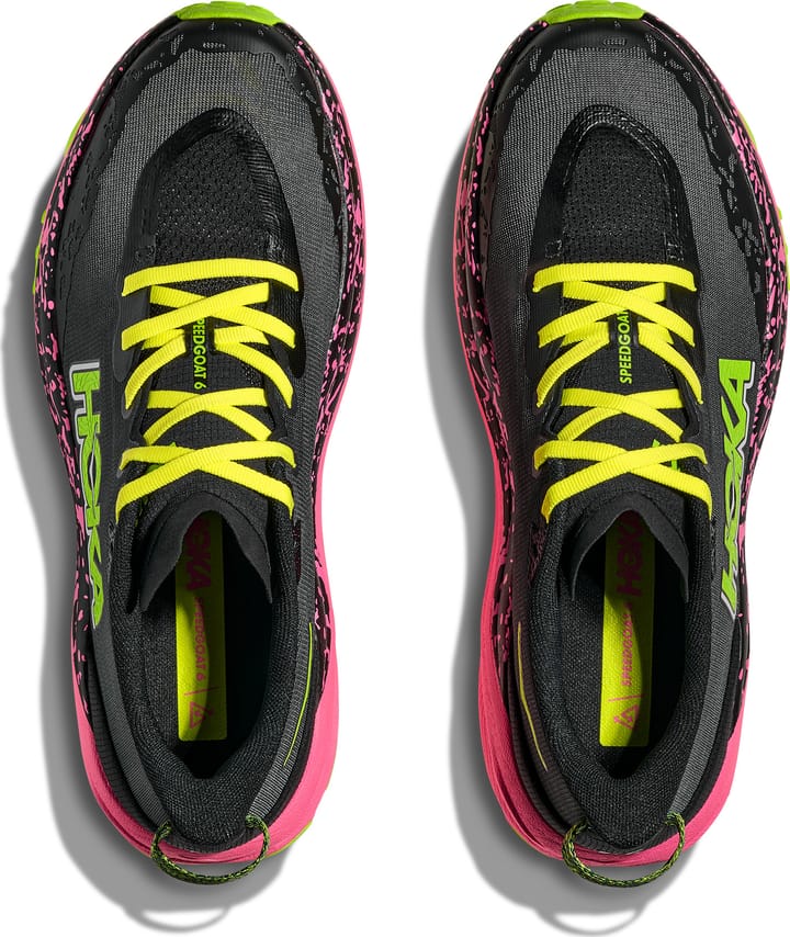 Hoka Men's Speedgoat 6 Black/Neon Rose Hoka