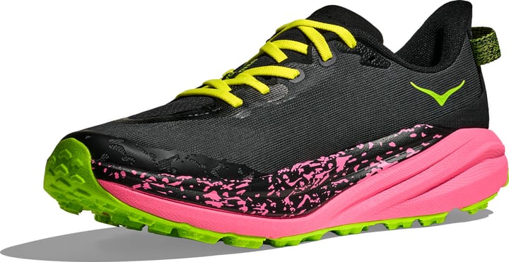 Hoka Men's Speedgoat 6 Black/Neon Rose Hoka