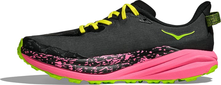 Hoka Men's Speedgoat 6 Black/Neon Rose Hoka